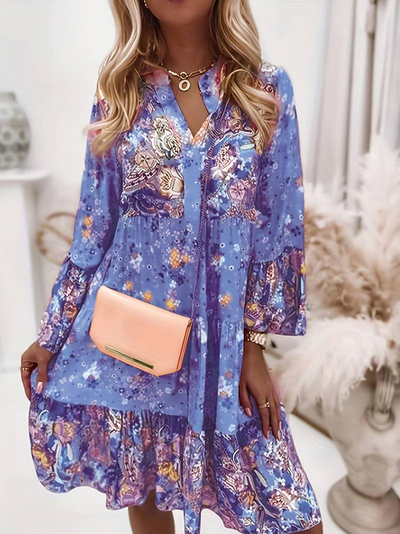 Gabriella | Elegante vestido bohemio con estampado floral