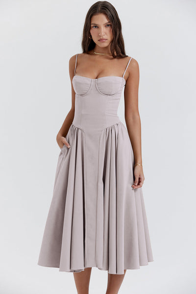 Kiki | Vestido midi retro