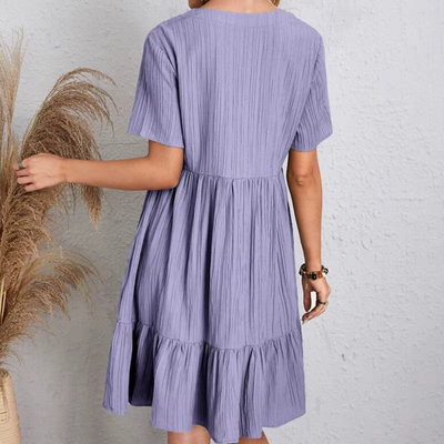 Natacha™ | Vestido fluido y favorecedor con textura plisada