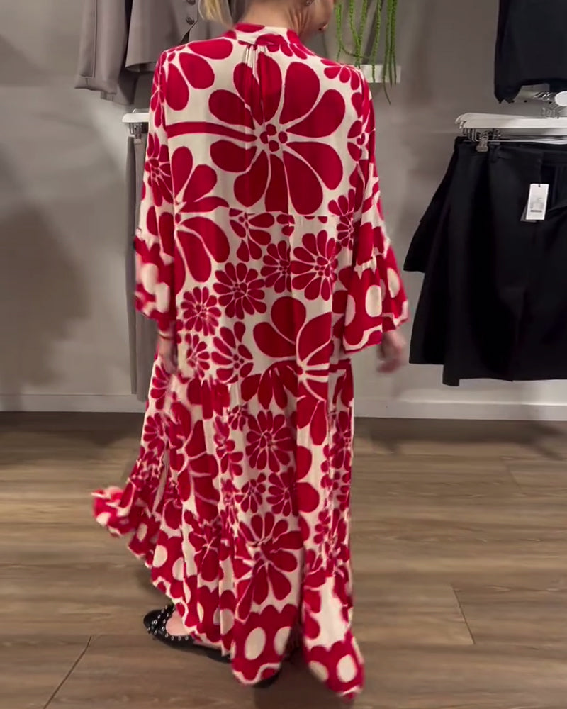 Cora™ | Elegante vestido largo estampado
