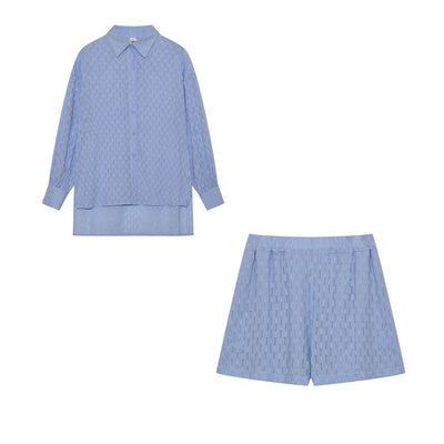 Maude | Conjunto elegante de camisa y pantalones cortos