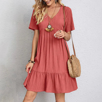 Natacha™ | Vestido fluido y favorecedor con textura plisada