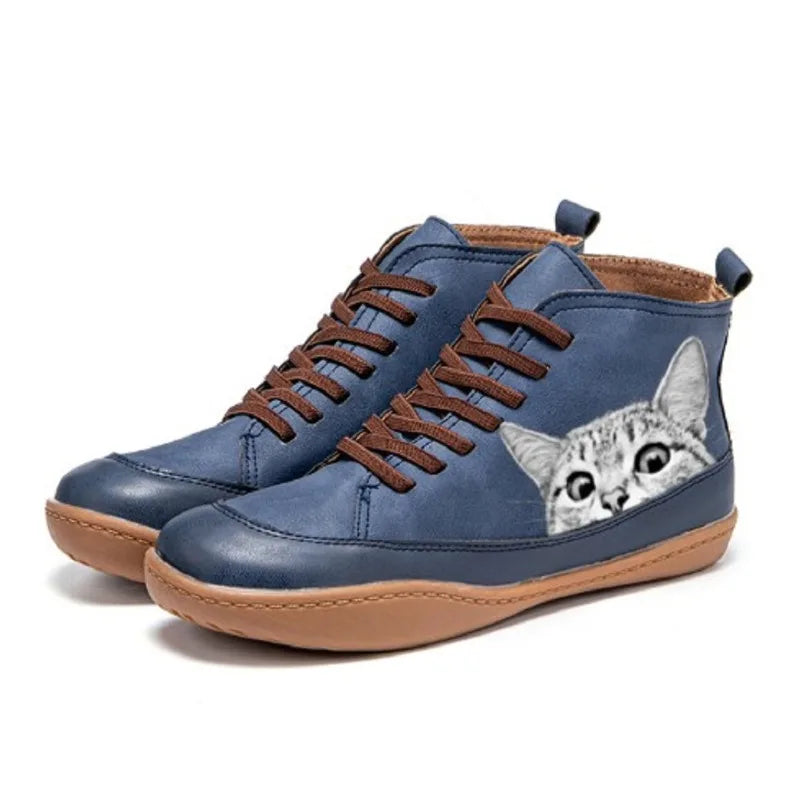 Fenna -  Botines para amantes de los gatos