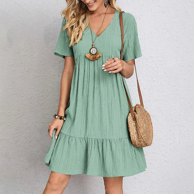 Natacha™ | Vestido fluido y favorecedor con textura plisada