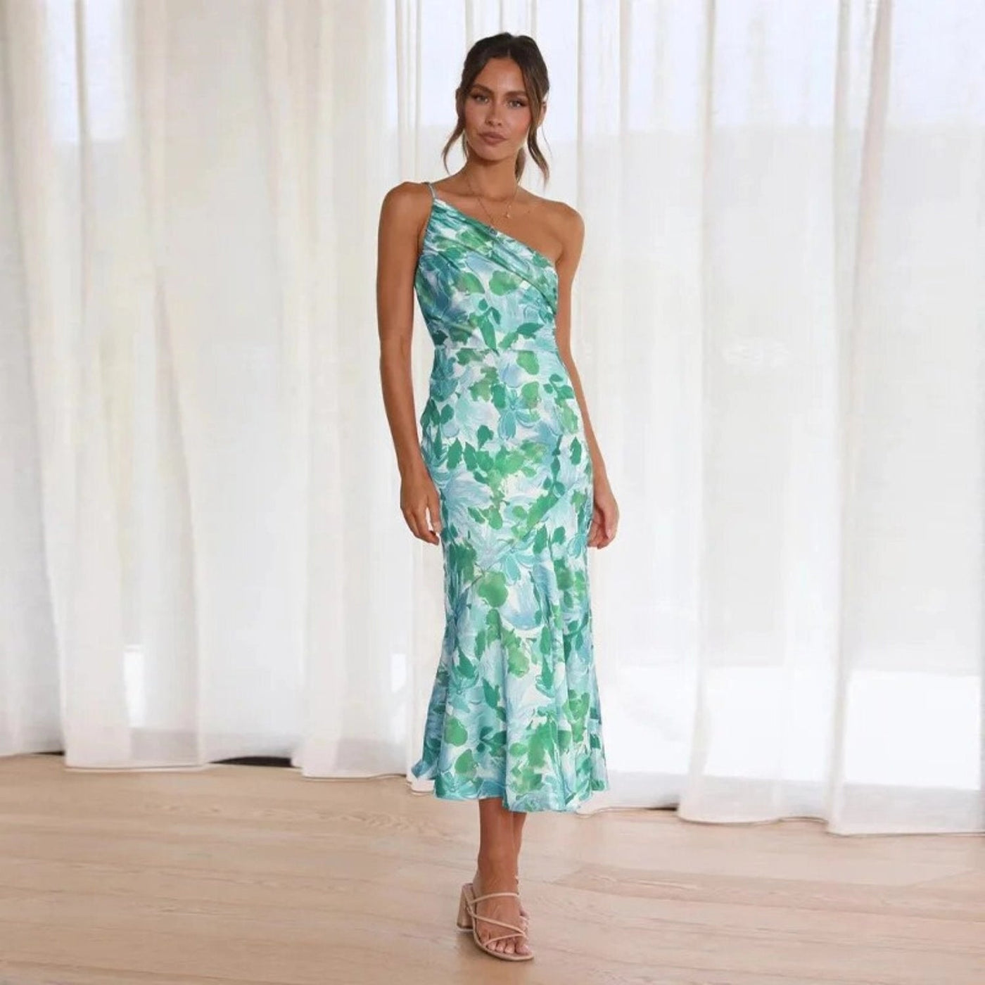 Diane | Vestido de satén floral