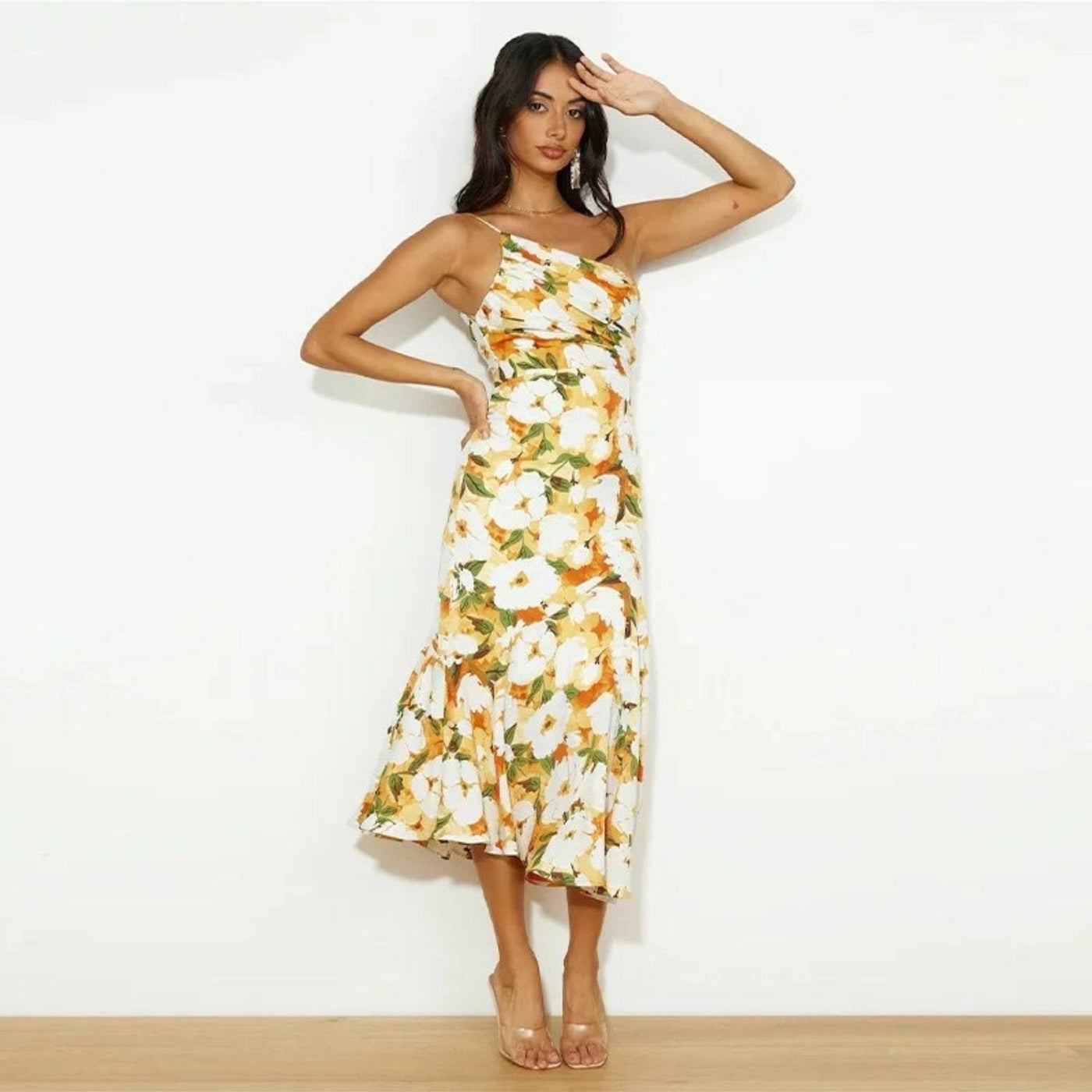 Diane | Vestido de satén floral