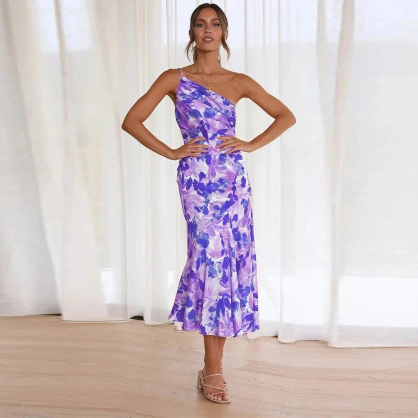 Diane | Vestido de satén floral