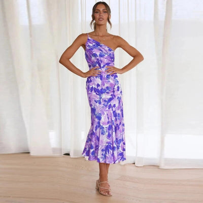 Diane | Vestido de satén floral