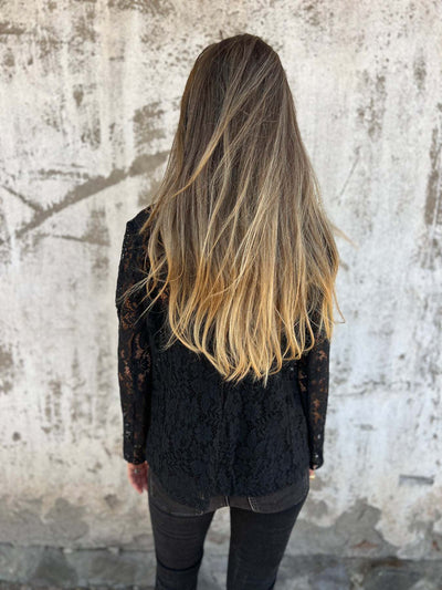 Lena |  Blazer de encaje transparente con estructura elegante