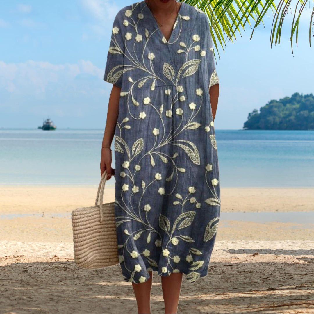 Lorène™ | Vestido de verano floral y colorido