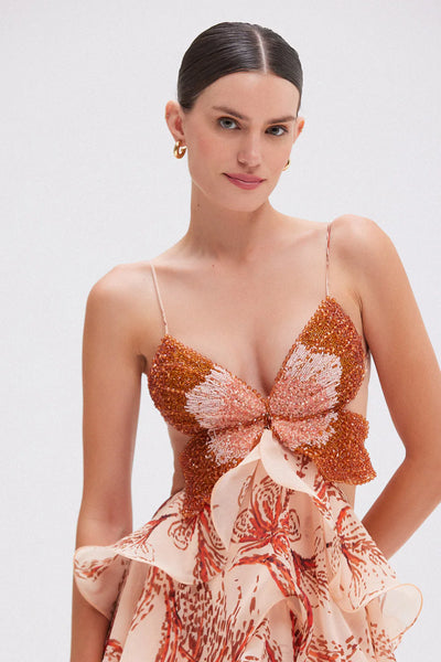 Nahia | Vestido con volantes