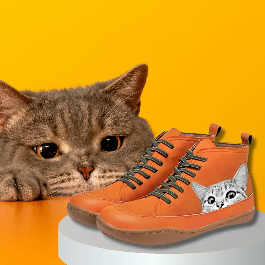 Fenna -  Botines para amantes de los gatos