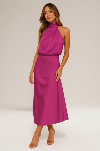 Claire | Vestido satinado
