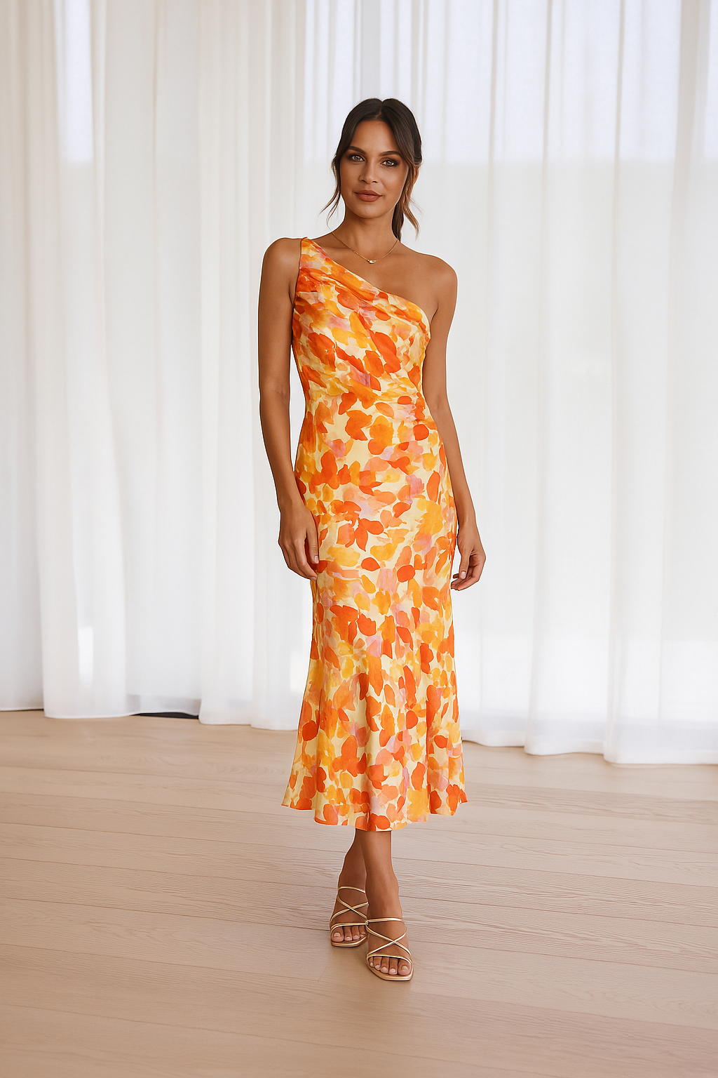 Diane | Vestido de satén floral