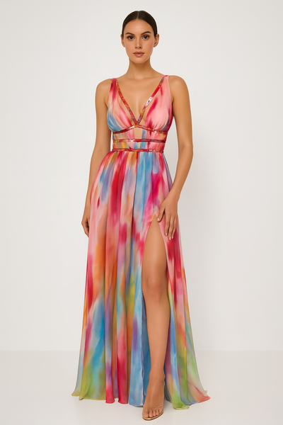 Freya™ | Vestido largo Pintura