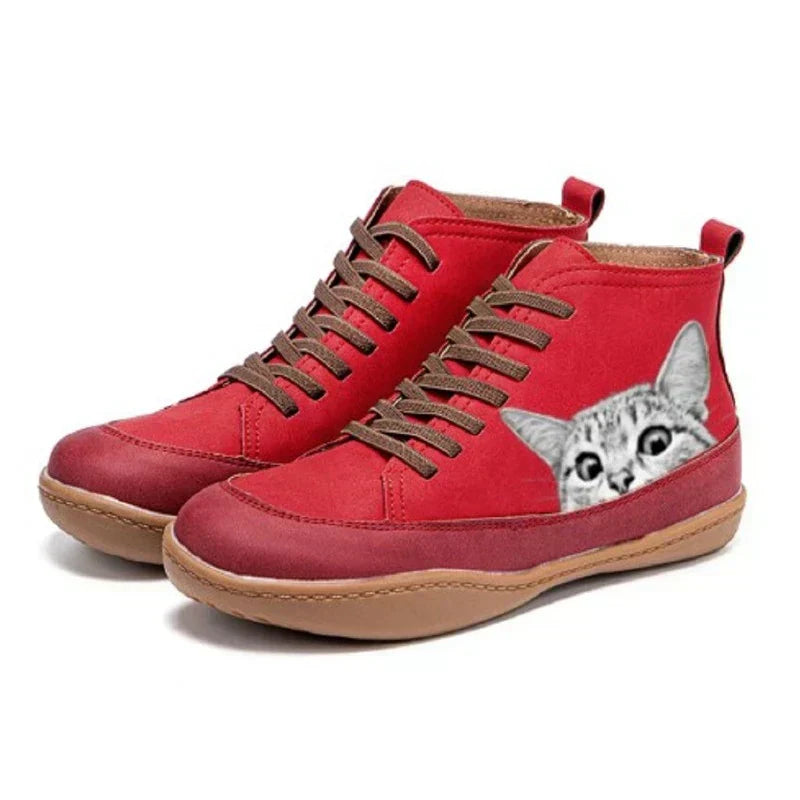 Fenna -  Botines para amantes de los gatos