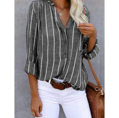 Britt - Elegante blusa de rayas
