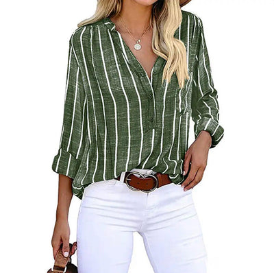 Britt - Elegante blusa de rayas