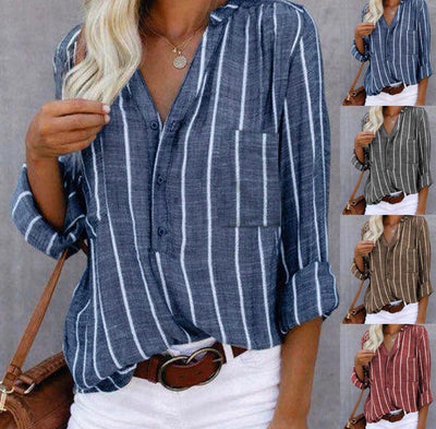 Britt - Elegante blusa de rayas