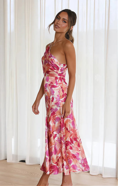 Diane | Vestido de satén floral