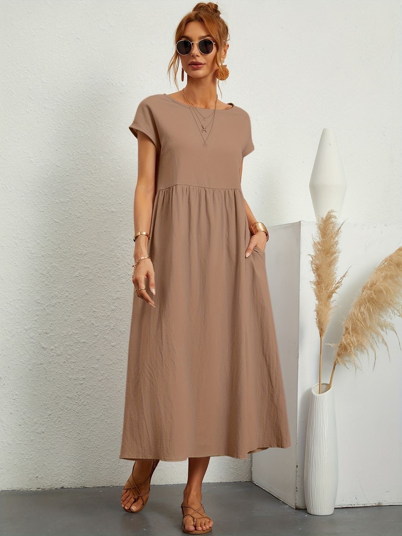 Greta™ | Elegante vestido de cuello redondo