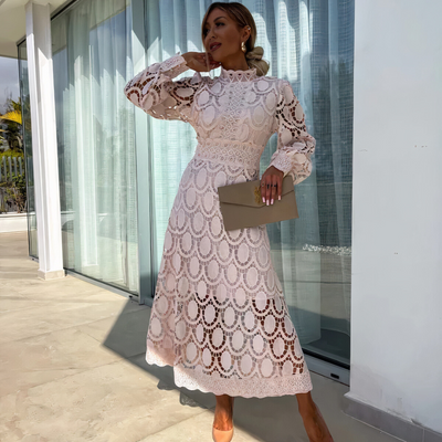 MELINA｜Vestido moderno de encaje