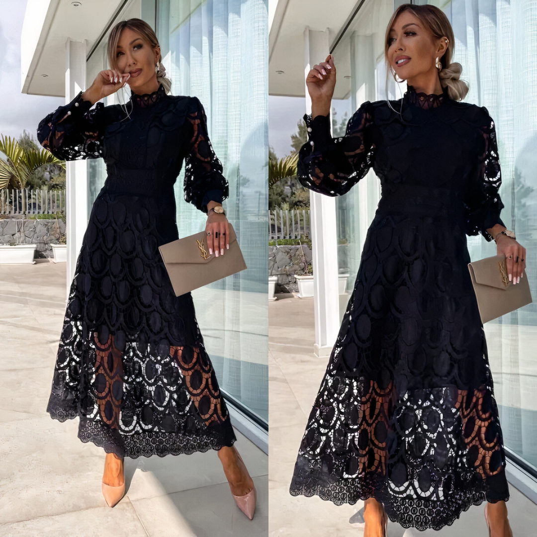 MELINA｜Vestido moderno de encaje