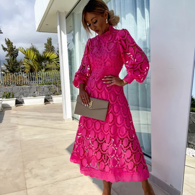 MELINA｜Vestido moderno de encaje