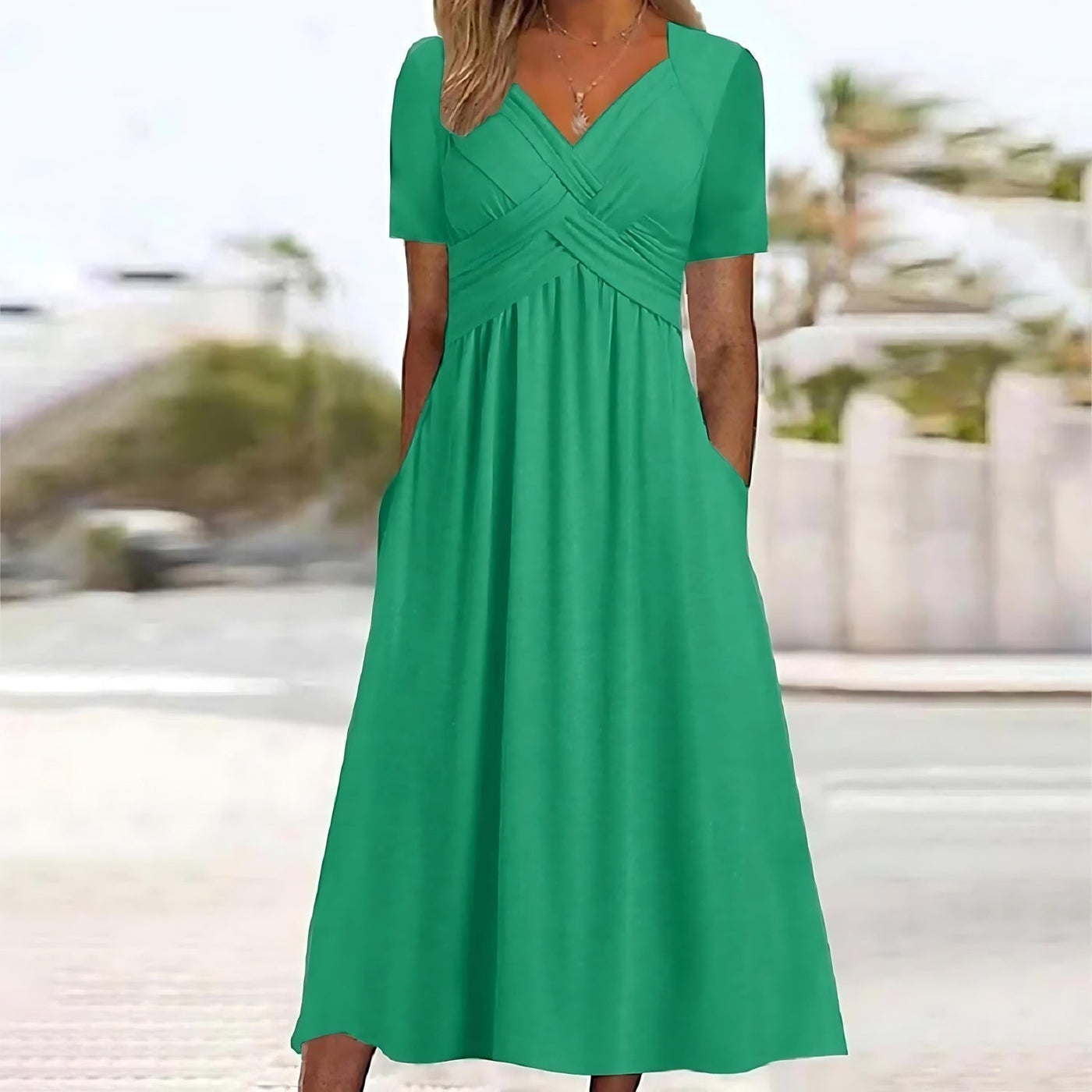 Birgitte - Vestido midi informal