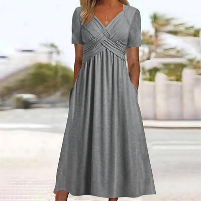 Birgitte - Vestido midi informal