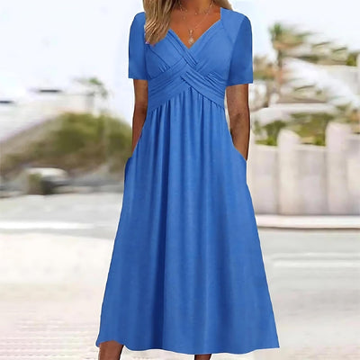 Birgitte - Vestido midi informal