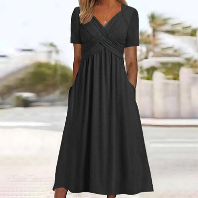 Birgitte - Vestido midi informal