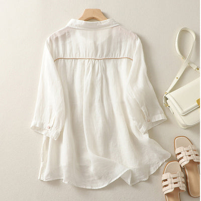 Laurienne™ | Blusa acampanada con botones