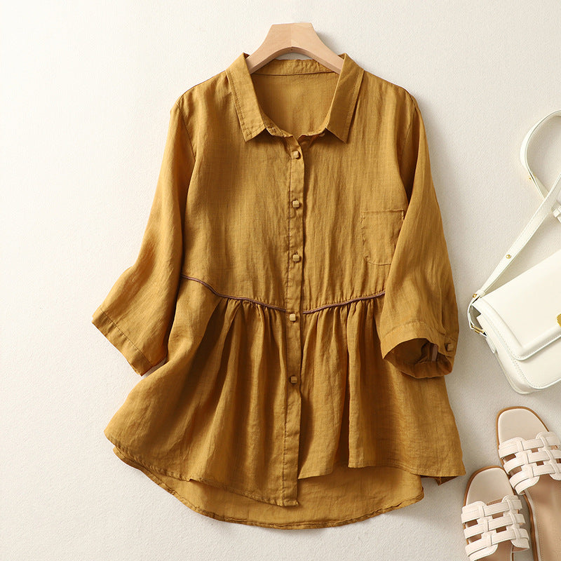 Laurienne™ | Blusa acampanada con botones