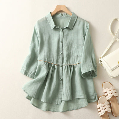 Laurienne™ | Blusa acampanada con botones