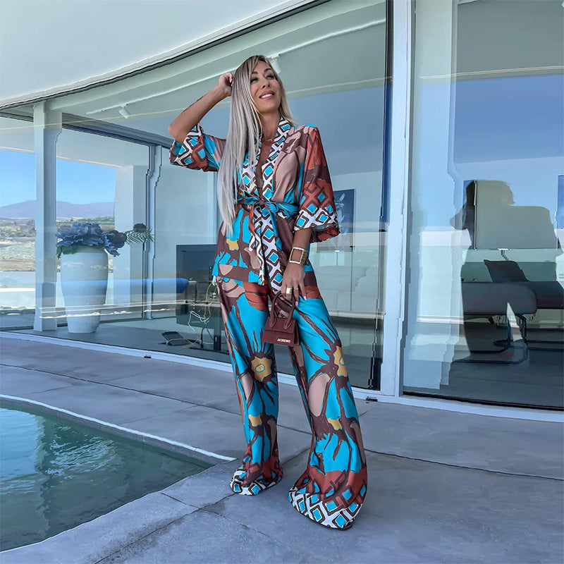 Conjunto Debby™ Estilo Kimono Colorido