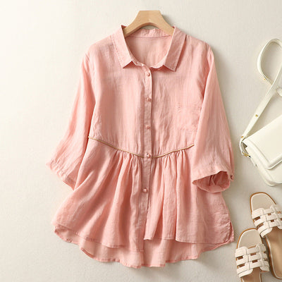 Laurienne™ | Blusa acampanada con botones