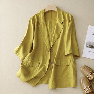 Laurienne™ | Blazer de lino ligero