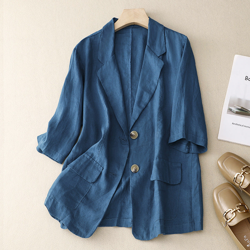Laurienne™ | Blazer de lino ligero