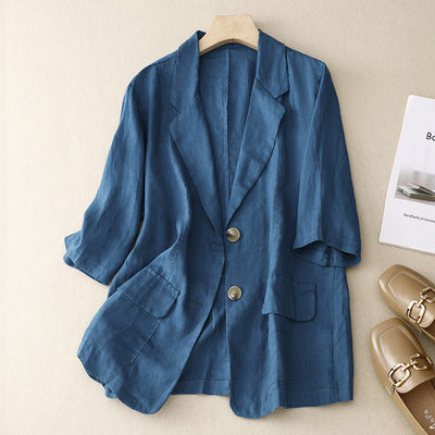 Laurienne™ | Blazer de lino ligero