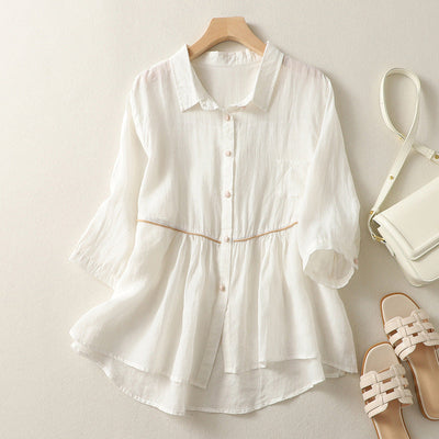 Laurienne™ | Blusa acampanada con botones