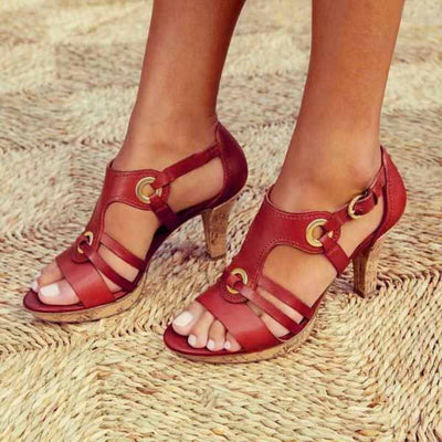 Volmena™ - Sandalias con tacón elegantes