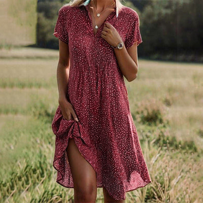 Ellie | Vestido midi fluido