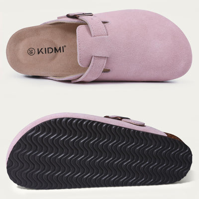 Kidmi - Zuecos de ante Unisex Antideslizantes Ergonómicos