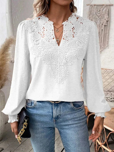 Clementine - Blusa elegante con escote en V