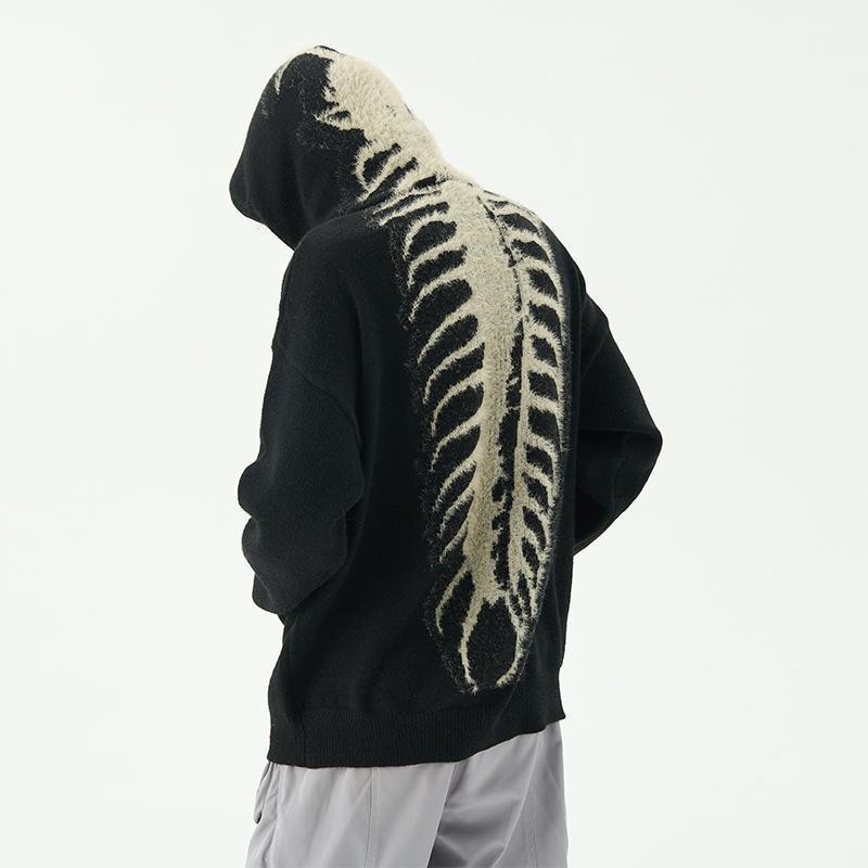Sudadera con capucha de ciempiés de punto