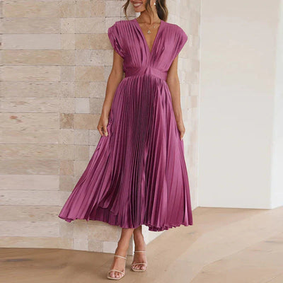 Hedwig - Elegante vestido plisado sin mangas