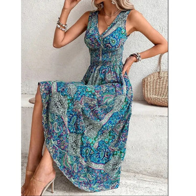 Marie™ Vestido bohemio sin mangas para mujer