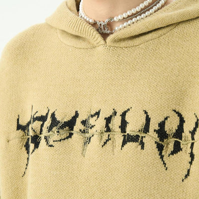 Sudadera con capucha de ciempiés de punto
