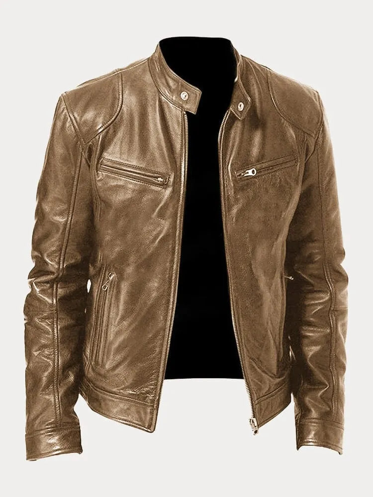 Laluna® | Chaqueta de cuero casual